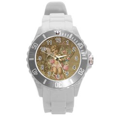 Cupid - Vintage Round Plastic Sport Watch (l) by Valentinaart