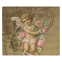 Cupid - Vintage Double Sided Flano Blanket (small)  by Valentinaart