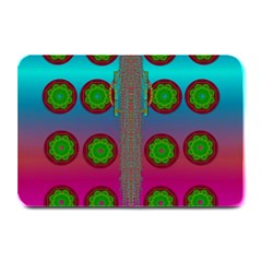 Meditative Abstract Temple Of Love And Meditation Plate Mats by pepitasart