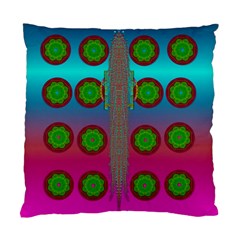 Meditative Abstract Temple Of Love And Meditation Standard Cushion Case (one Side) by pepitasart