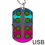 Meditative Abstract Temple Of Love And Meditation Dog Tag USB Flash (One Side) Front