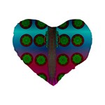 Meditative Abstract Temple Of Love And Meditation Standard 16  Premium Heart Shape Cushions Front