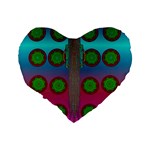 Meditative Abstract Temple Of Love And Meditation Standard 16  Premium Heart Shape Cushions Back