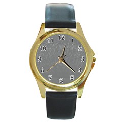 Misty Mountain Pt 2 Round Gold Metal Watch by Cosmicnaturescapes