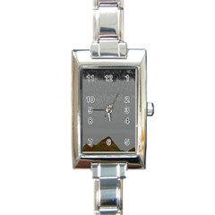 Misty Mountain Pt 2 Rectangle Italian Charm Watch by Cosmicnaturescapes