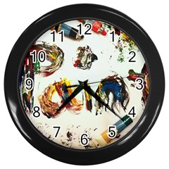 Paint Wall Clocks (black) by julissadesigns