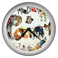 Paint Wall Clocks (silver) 