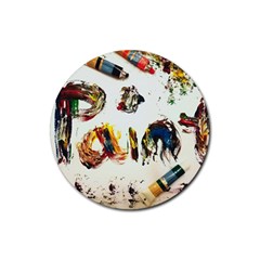 Paint Rubber Round Coaster (4 Pack) 