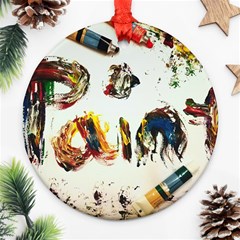 Paint Round Ornament (two Sides)