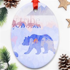 My Tribe,modern Art Ornament (oval) by NouveauDesign