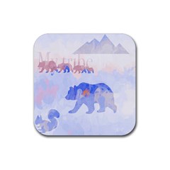 My Tribe,modern Art Rubber Coaster (square)  by NouveauDesign