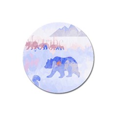 My Tribe,modern Art Magnet 3  (round) by NouveauDesign