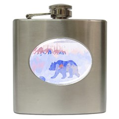 My Tribe,modern Art Hip Flask (6 Oz) by NouveauDesign