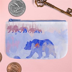 My Tribe,modern Art Large Coin Purse by NouveauDesign