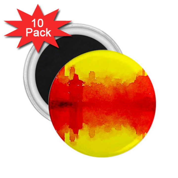 sun rise,city,modern art 2.25  Magnets (10 pack) 