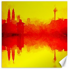 Sun Rise,city,modern Art Canvas 16  X 16   by NouveauDesign