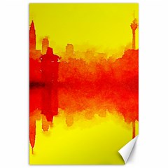 Sun Rise,city,modern Art Canvas 20  X 30   by NouveauDesign