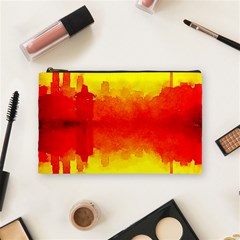 Sun Rise,city,modern Art Cosmetic Bag (medium)  by NouveauDesign