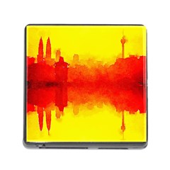 Sun Rise,city,modern Art Memory Card Reader (square) by NouveauDesign