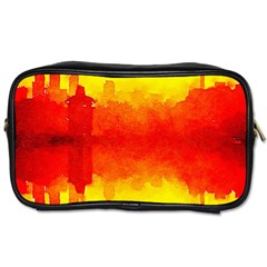 Sun Rise,city,modern Art Toiletries Bags 2-side by NouveauDesign