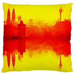 Sun Rise,city,modern Art Large Cushion Case (one Side) by NouveauDesign