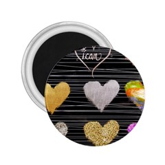 Modern Heart Pattern 2 25  Magnets by NouveauDesign