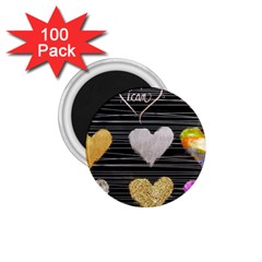 Modern Heart Pattern 1 75  Magnets (100 Pack)  by NouveauDesign