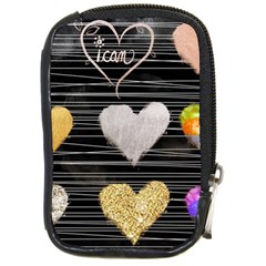 Modern Heart Pattern Compact Camera Cases by NouveauDesign