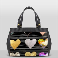 Modern Heart Pattern Office Handbags by NouveauDesign