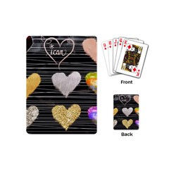 Modern Heart Pattern Playing Cards (mini) 