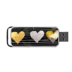 Modern Heart Pattern Portable Usb Flash (one Side) by NouveauDesign