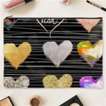 modern heart pattern Cosmetic Bag (XXXL)  Front