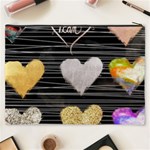 modern heart pattern Cosmetic Bag (XXXL)  Back