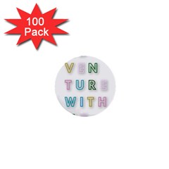 Adventure With Me 1  Mini Buttons (100 Pack)  by NouveauDesign