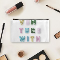 Adventure With Me Cosmetic Bag (small)  by NouveauDesign