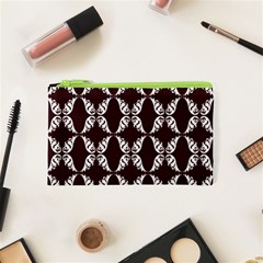 Crimson Print Cosmetic Bag (xs) by julissadesigns