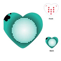 Circle Therapy Print Playing Cards (heart)  by julissadesigns