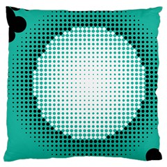 Circle Therapy Print Large Cushion Case (one Side) by julissadesigns