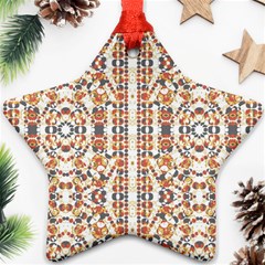 Multicolored Geometric Pattern  Ornament (star) by dflcprints