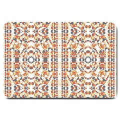 Multicolored Geometric Pattern  Large Doormat  by dflcprints