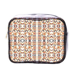 Multicolored Geometric Pattern  Mini Toiletries Bags by dflcprints