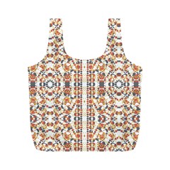 Multicolored Geometric Pattern  Full Print Recycle Bags (m)  by dflcprints