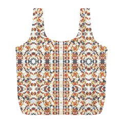 Multicolored Geometric Pattern  Full Print Recycle Bags (l)  by dflcprints