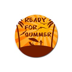 Ready For Summer Magnet 3  (round) by Melcu