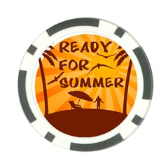 Ready For Summer Poker Chip Card Guard