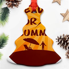 Ready For Summer Christmas Tree Ornament (two Sides)