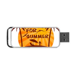 Ready For Summer Portable Usb Flash (two Sides)