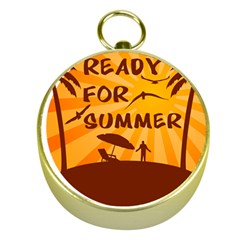 Ready For Summer Gold Compasses by Melcu