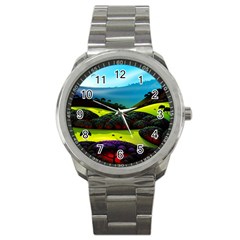 Morning Mist Sport Metal Watch