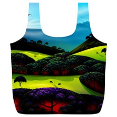 Morning Mist Full Print Recycle Bags (l)  by ValleyDreams